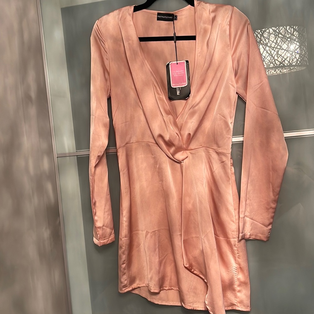 Prettylittlething Powder blush Dress